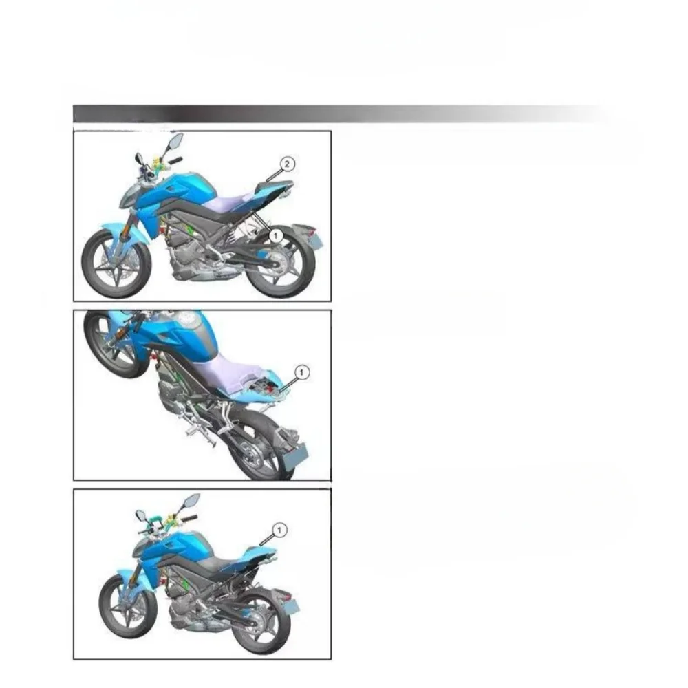 Juste de siège passager arrière pour moto, carénage de queue, accessoires de capot, CFMOTO, CF300NK, NK300, 300 NK