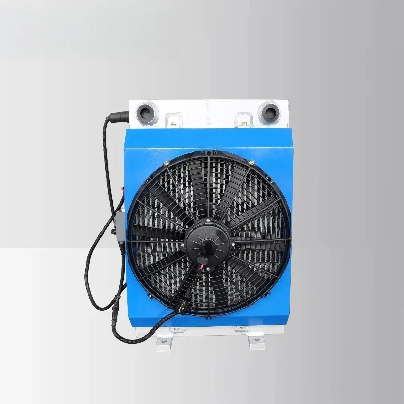 

A16-ZH Motorcycle Engine Oil Cooler 6.0 Powerstroke with Fan Easy Install Hydraulic Oil Cooler for Elevator with 12 Volt Fan