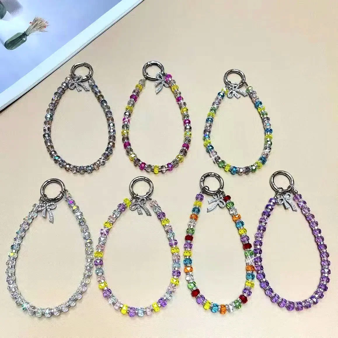 

DIY Bracelets, Colored Beads, Metal Buckles, Pendants, Anti-loss Lanyards, Wrist Lanyards, Light Luxury Phone Cases, Key Chains