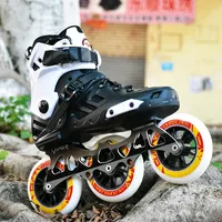 Roller skates big wheel speed skating male adult speed skating professional racing three wheel skating adult