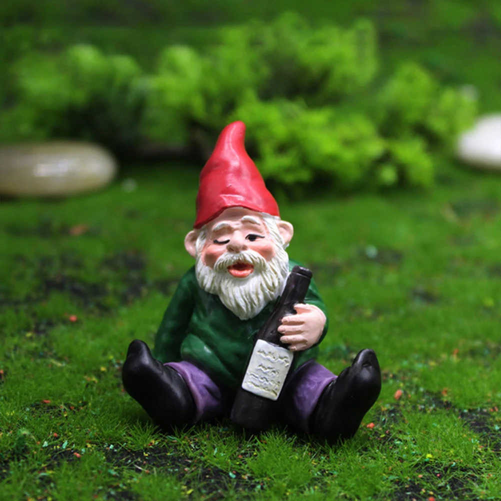 

4 Pcs Accessories Dwarf Crafts Office Mini Gnomes for Resin Decoration