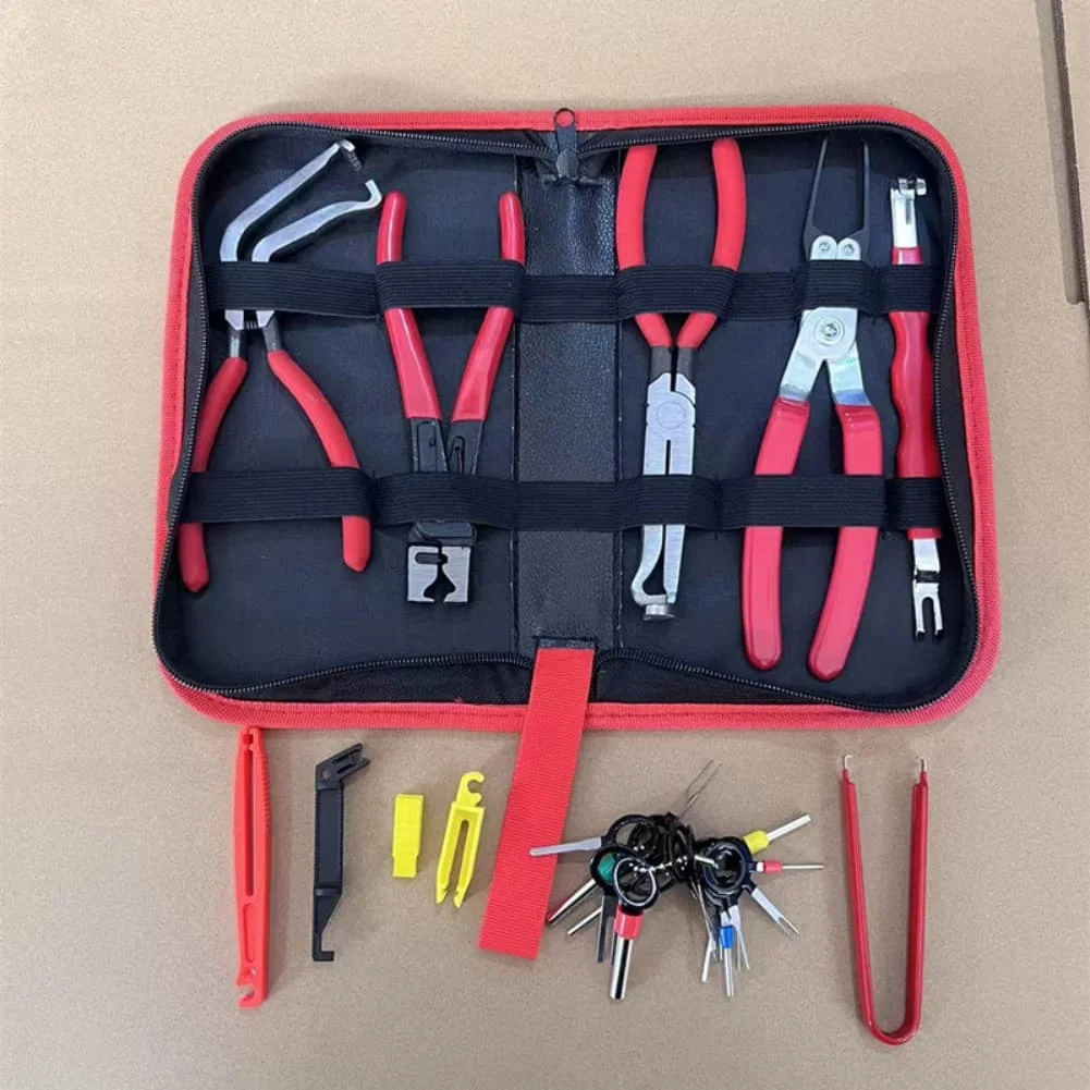 

3 Piece Fuse Extractor and Relay Puller Set for Car Maintenance Includes Relay Removal Pliers and Insulated Handles for Safety