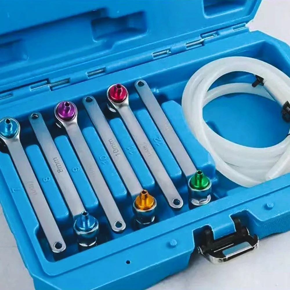 Kit  llave  líquido  frenos  sinflado, llave  sinflado  frenos, manguera  silicona  alta dureza eficiente con almacenamiento par