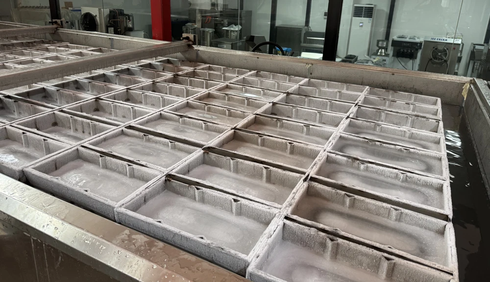 Commercial 3 Ton Block Ice Making Machine Water Cooling Industrial Use Ice Block Machine