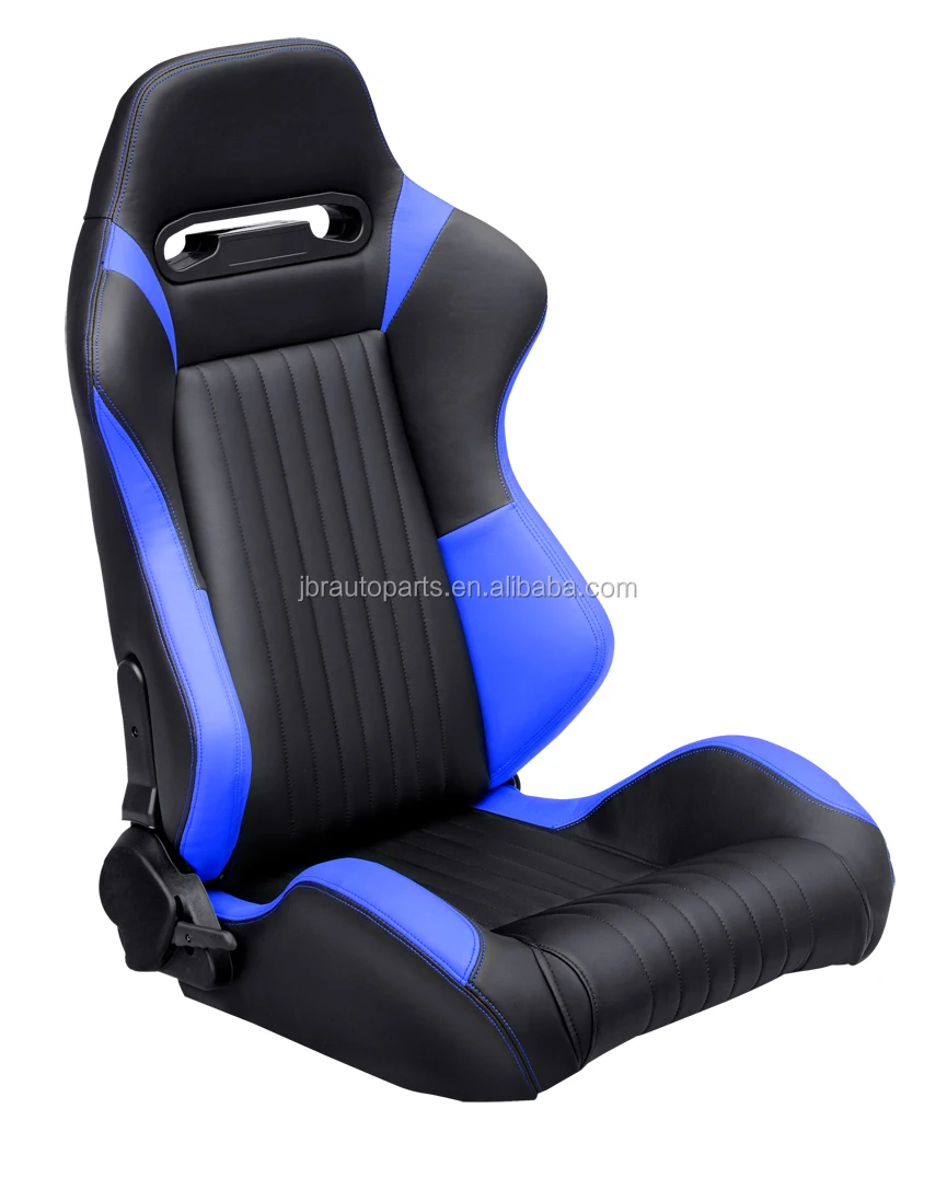 1042 Blue And Black Universal Vehicle Slider Simulator Gaming Station Adjustable Sim Bucket Racing Seats - view 3