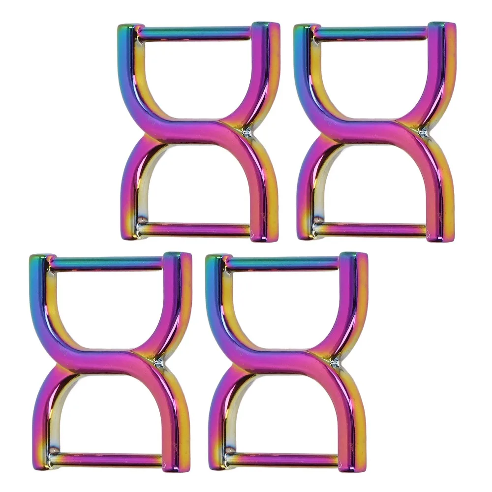 

4PCS Iron Double D Rings Durable Strong 25mm D Rings for Purse Leather Buckle Decorative Buckle D Rings Backpack Use