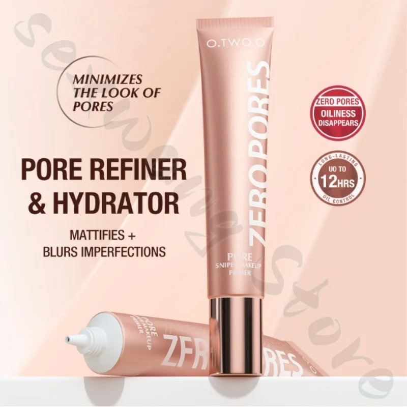O.TWO.O Anti-Pore Soft Focus Makeup Primer 20ml Invisible Pores Covers Blemishes Brightens Skin and Improves Rough and Dry Skin