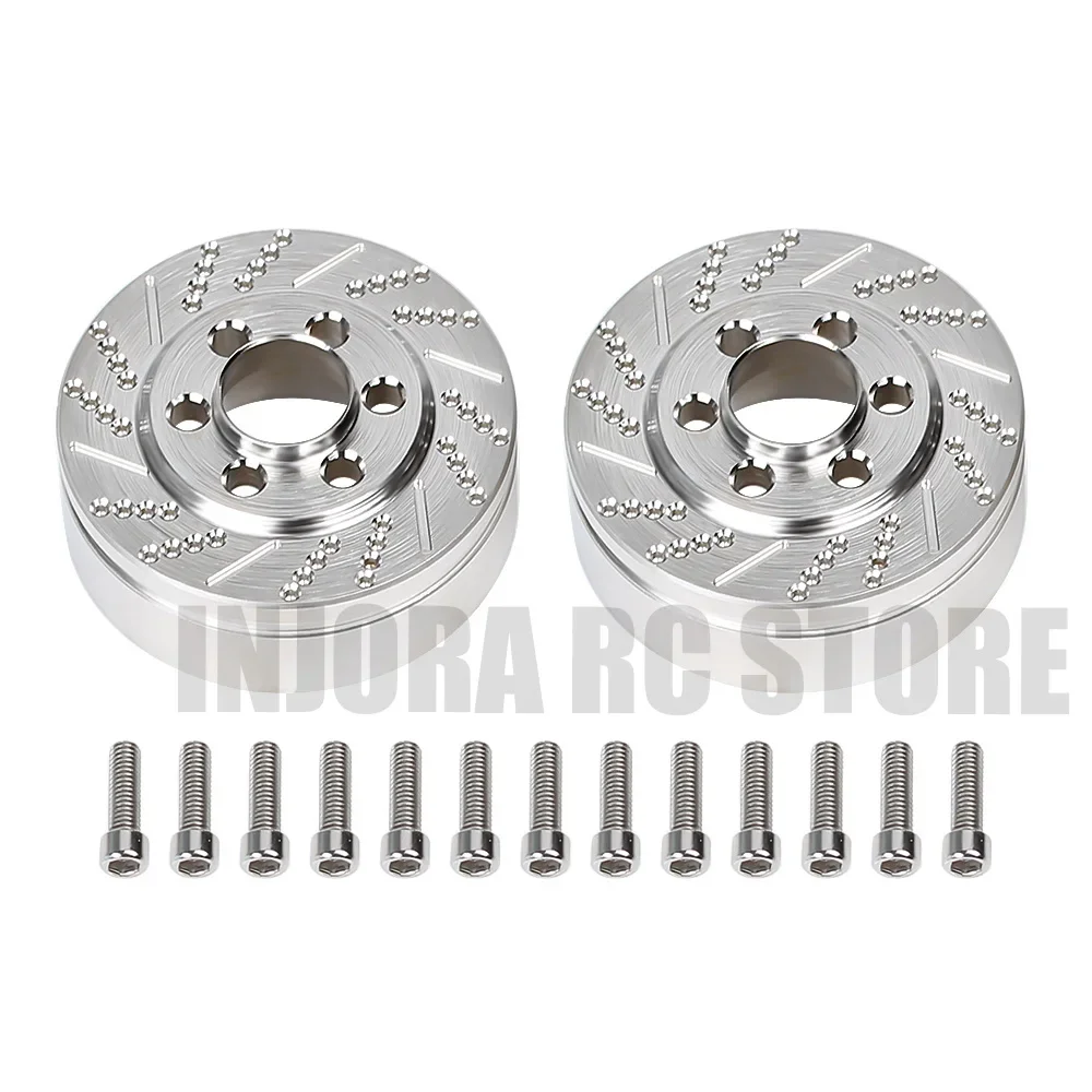 2PCS/4PCS Silver Anodized Brass Brake Disc Weights for RC Crawler 1.9\