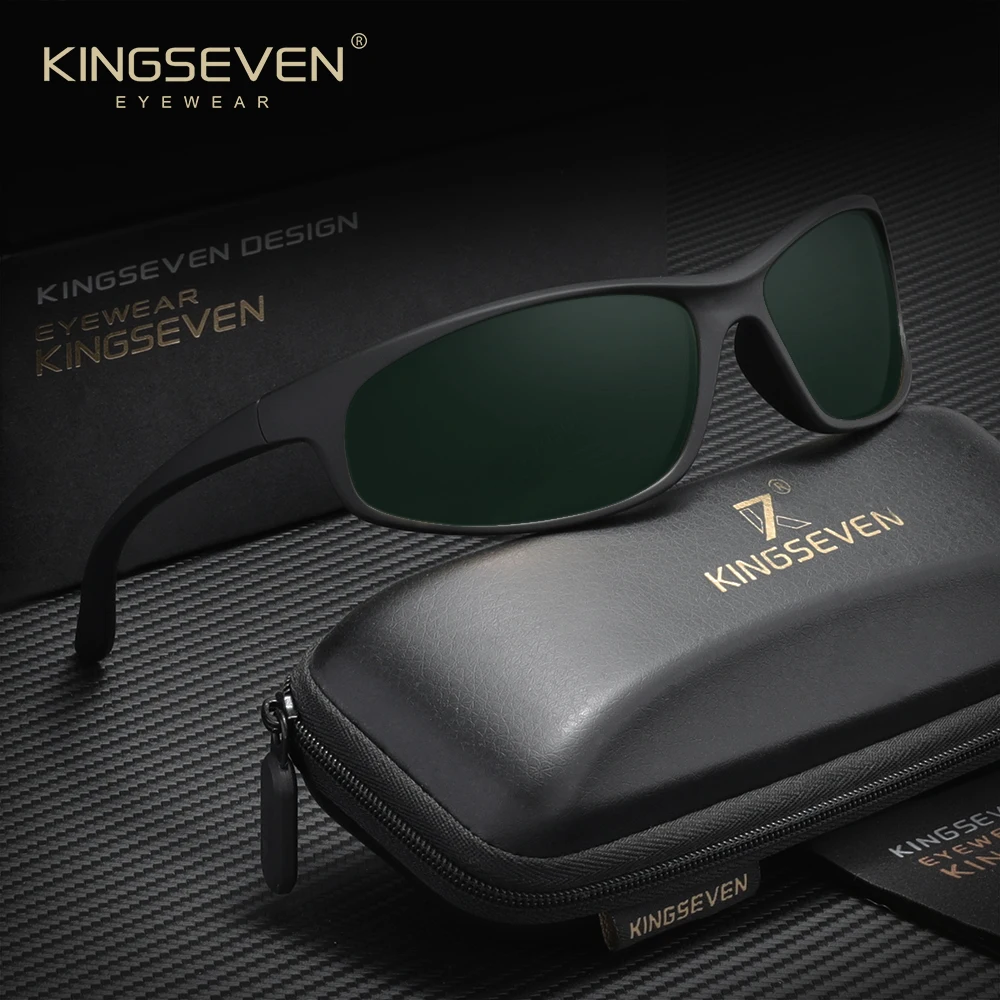 

Солнцезащитные очки KINGSEVEN с поляризацией, большая оправа, для мужчин и женщин, для велоспорта и активного отдыха