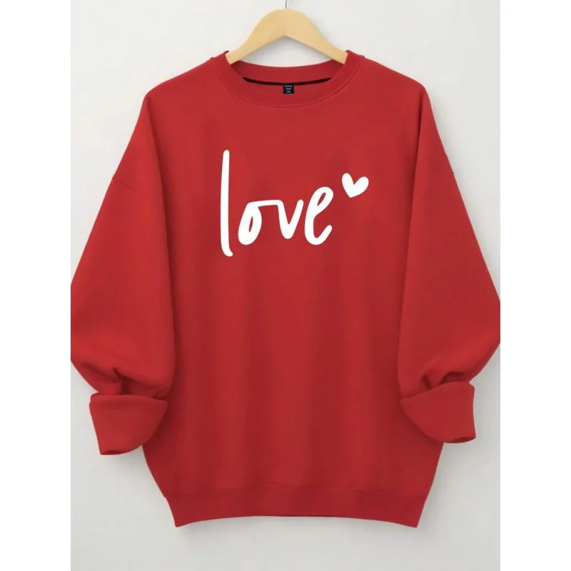 

Женская толстовка с буквенным принтом в трансграничном стиле, модная уличная одежда, повседневный комфортный топ для весны