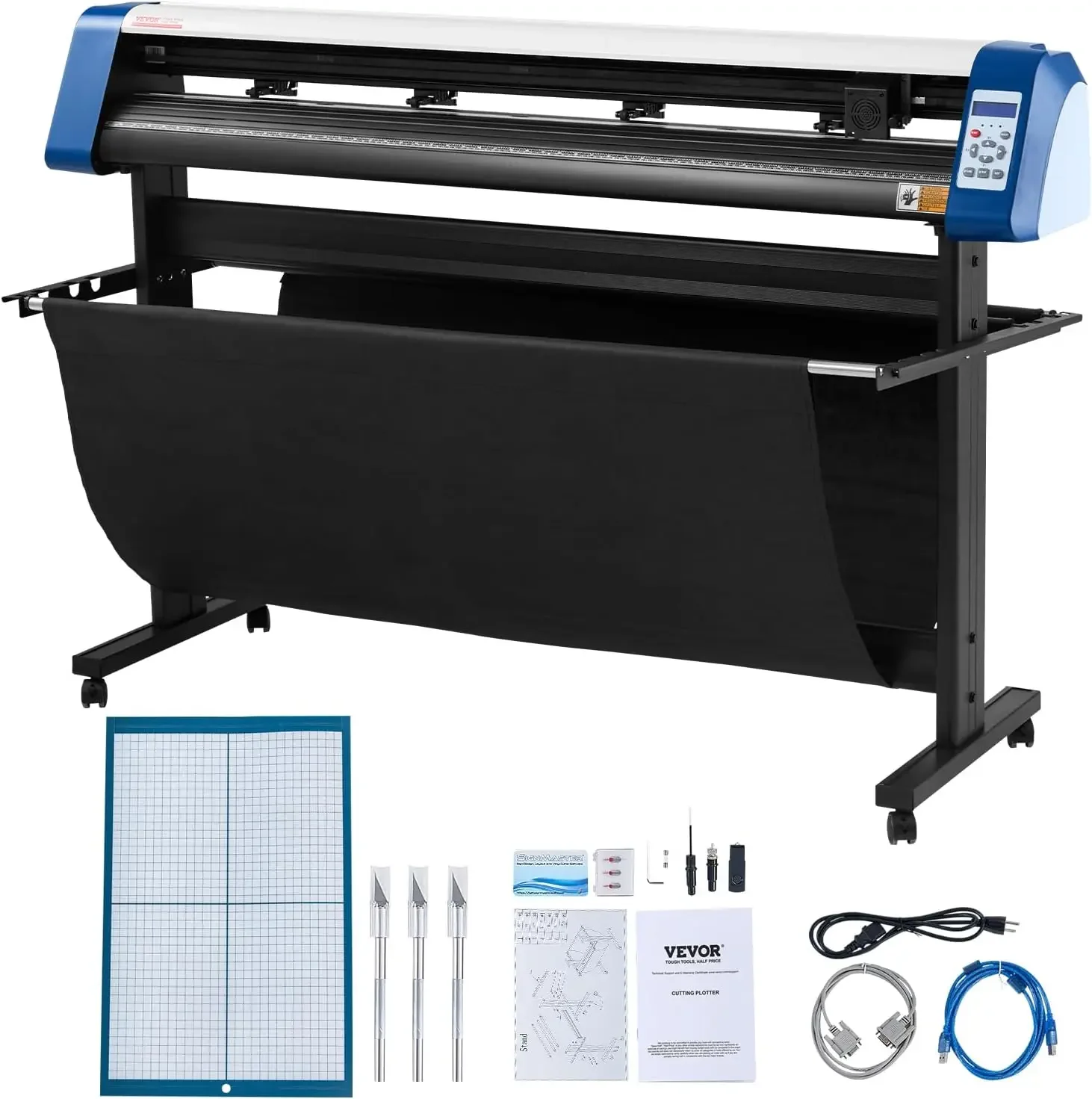 Vinyl Cutter 53 Inch Vinyl Cutter Machine Semi-Automatic DIY Vinyl Printer Cutter Machine Manual Positioning Sign Cutting