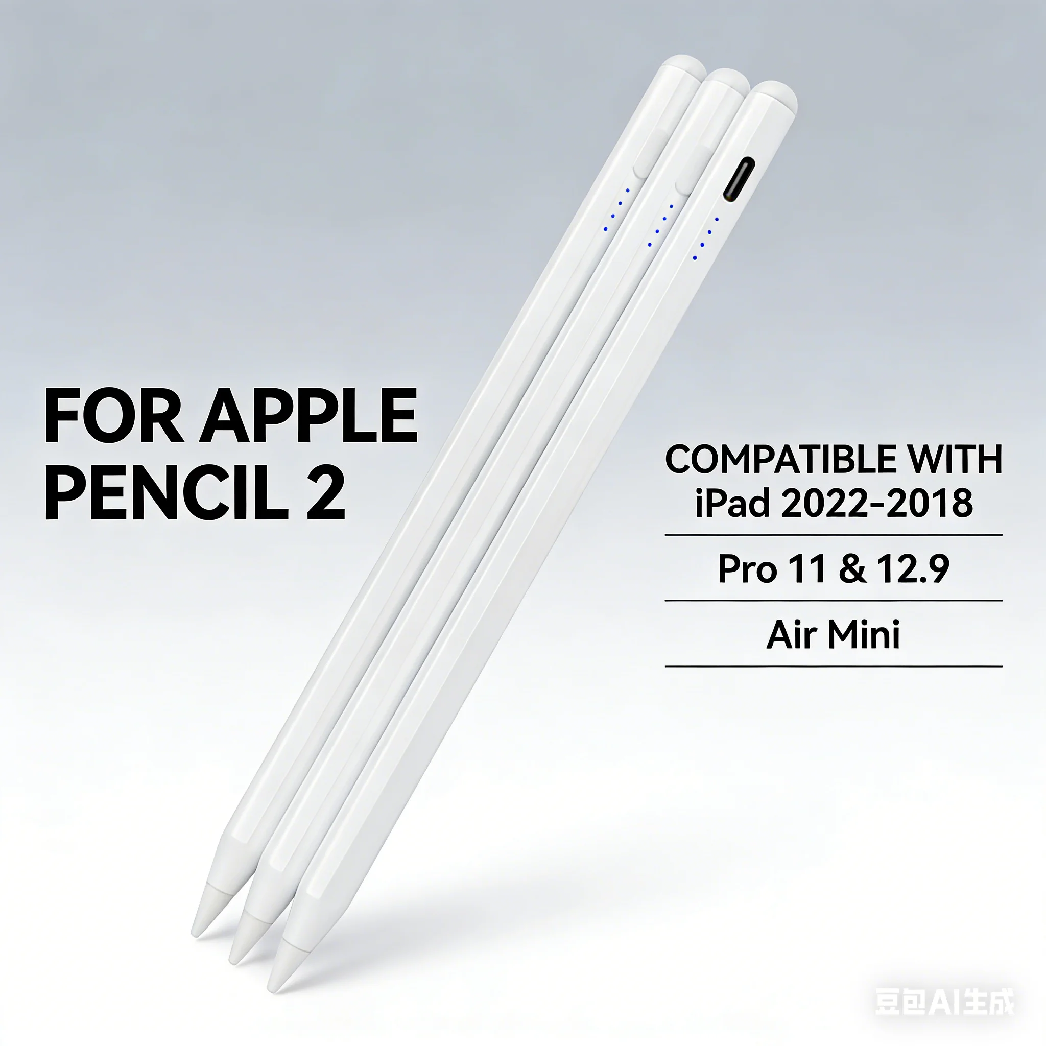 

2-4 шт., стилус, без Bluetooth, кнопочная версия, активное распознавание, подходит для продуктов Apple iPad 2018-2024 годов выпуска.