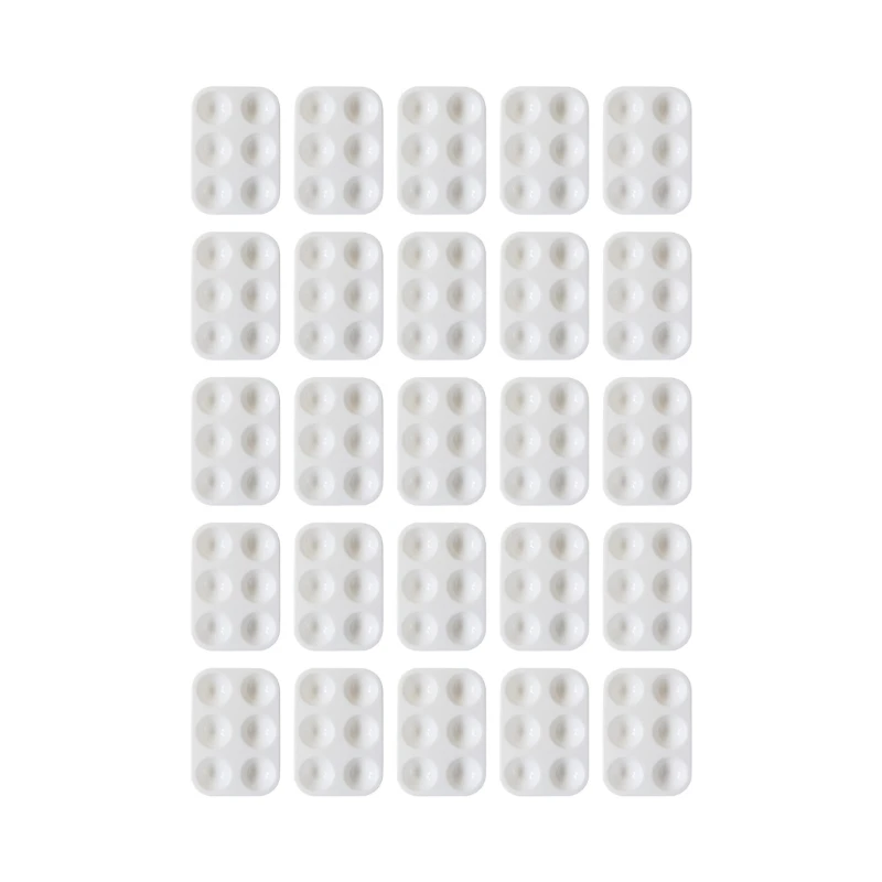 

20 Pcs 6 Grids Watercolour Painting Palette Mixing Palette for Acrylic Painting