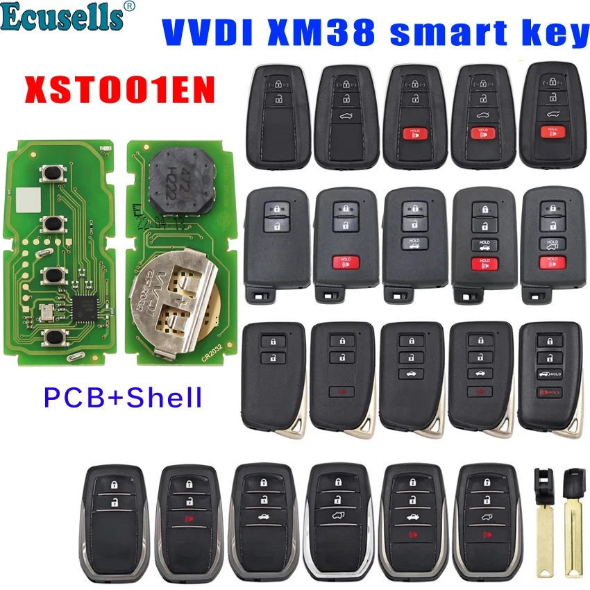 Xhorse XM38 Smart Key XSTO01EN 4D&8A&4A Smart Key for Toyota/Lexus For VVDI Key Tool Support Board 0020/0010/2110/0182/3330