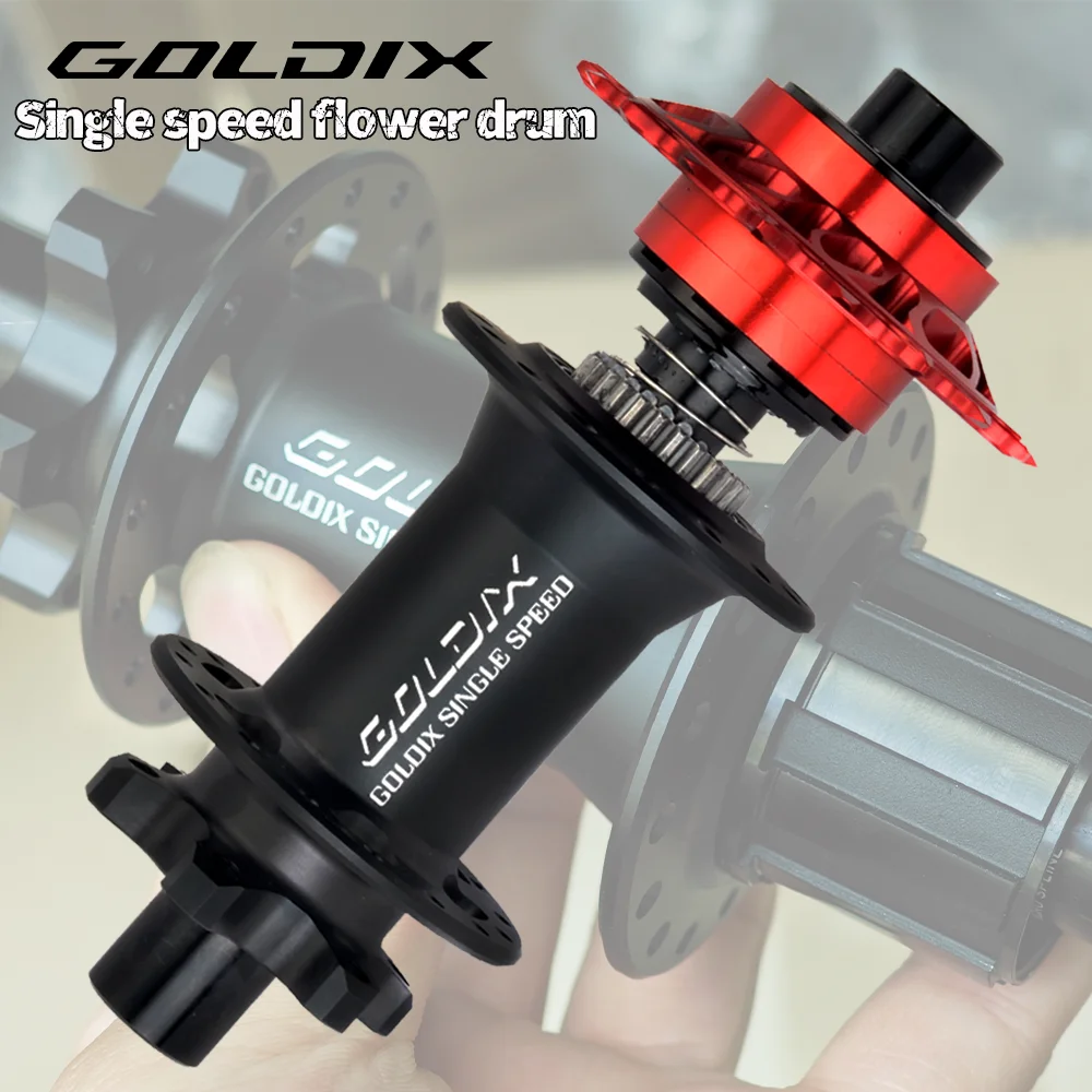 GOLDIX single speed wheel hub aluminum alloy CNC machining 32 hole thorny wheel 36T 142 * 12/135 * 10mm BMX bicycle wheel hub