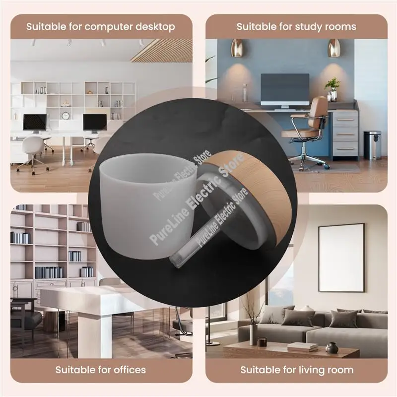 Humidificadores pequeños para dormitorio - Mini humidificador personal de escritorio de 400 ml, humidificadores portátiles de niebla fría para habitación de bebé