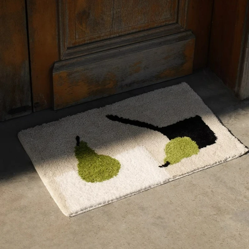Fruit Plush Carpet, Study, Bedroom, Bedside Carpet, Soft Bedroom, Bathroom, Non Slip Carpet Home Decoration