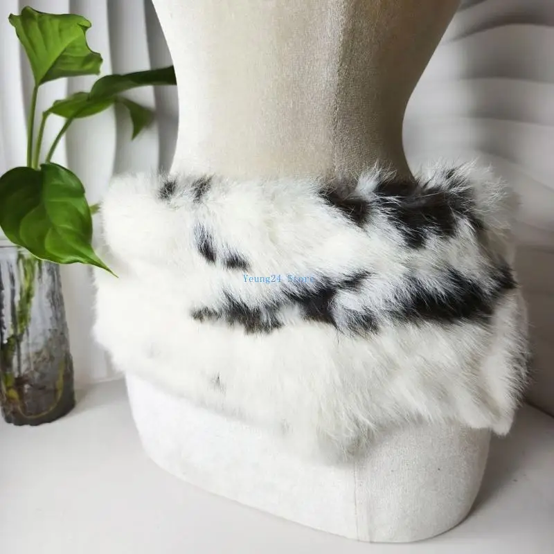 P8DB حزام مشد فاخر للحزب فروي أفخم فو الفراء حزام خصر حزام الخصر الساخن فتاة حزام نادي الخصر الإكسسوار #5