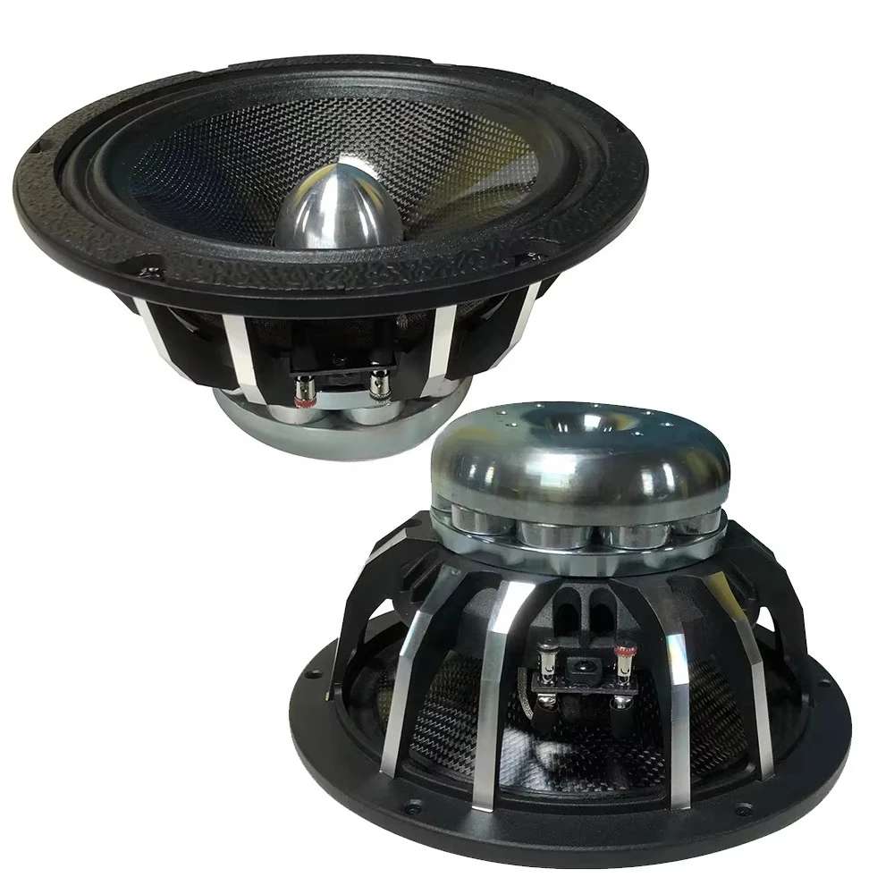8-Inch automotive speaker with neodymium magnetic mezzo tweeter, plug-and-play system, 12V 200W power,