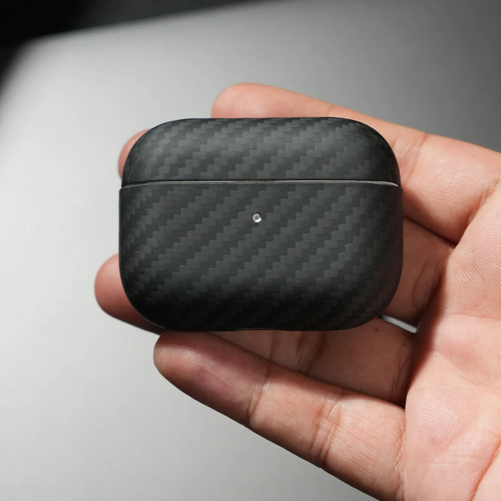 Real Aramid Carbon Fiber Case For AirPods Pro Earphone Protection Cover Ultra-thin Carbon Fiber Cases For Apple AirPods Pro Case