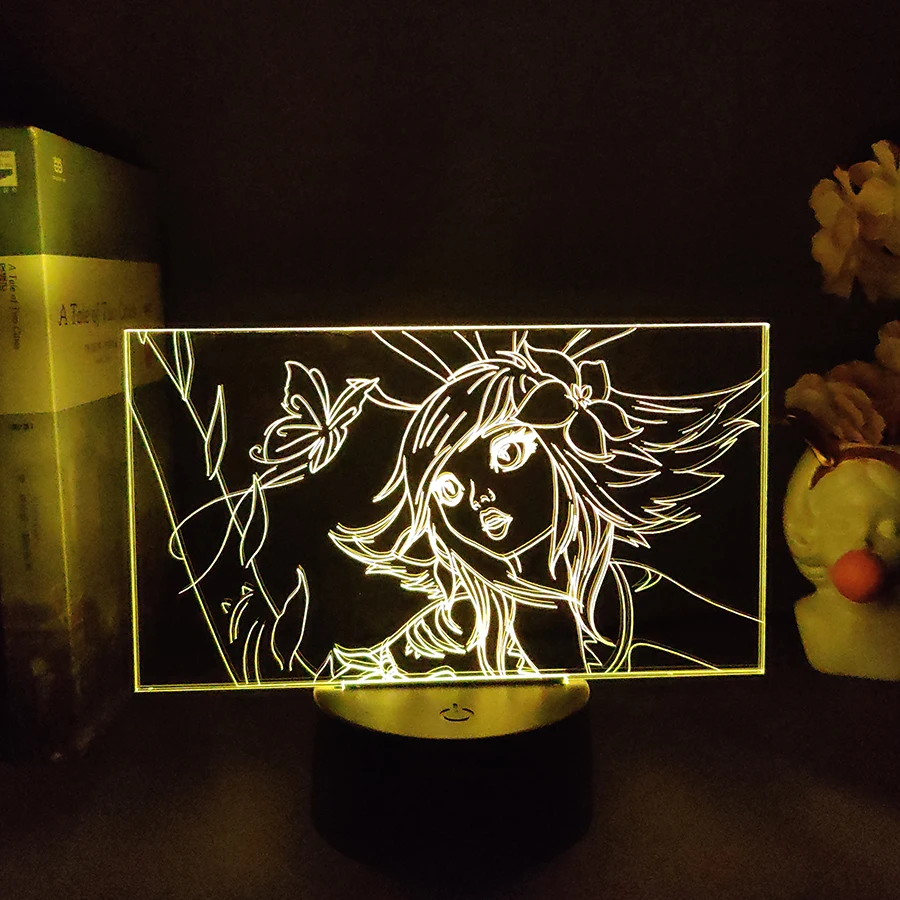 League of Legends Neeko LED Game Lamp Cute Flower Girl 3D Nightlight Room Decor RGB Table Lamp LOL Character Gamer Gift Setup