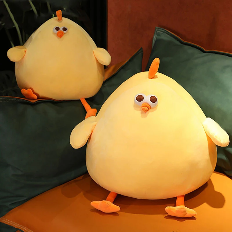 25/45CM  Yellow Chick Doll Soft Stuffed Animal Chicken Plush Toys Pillow Comfort Cushion Gift For Children Home Decor