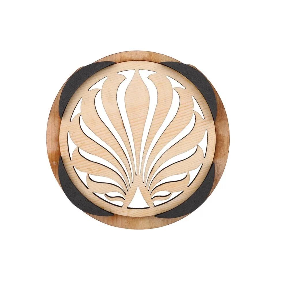 Wood ​Guitar Sound Hole Cover​ ​Noise Control Function ​Stage Volume Enhancer​ ​Sound Hole Protector​ ​Window Grille