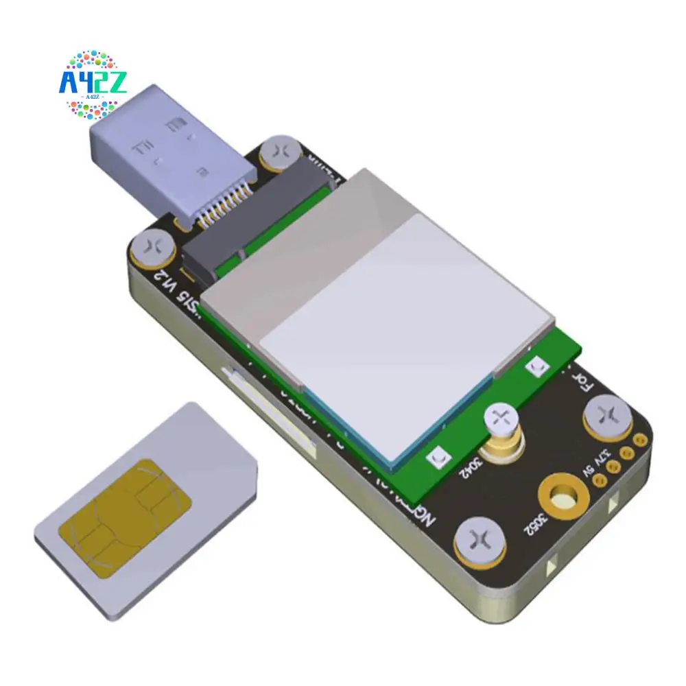 

A42Z-M.2 NGFF Key B To USB 3.0 Adapter Card With Dual SIM Card Slots, Support 4G/5G/LTE Module, For WWAN Module Adapter Test