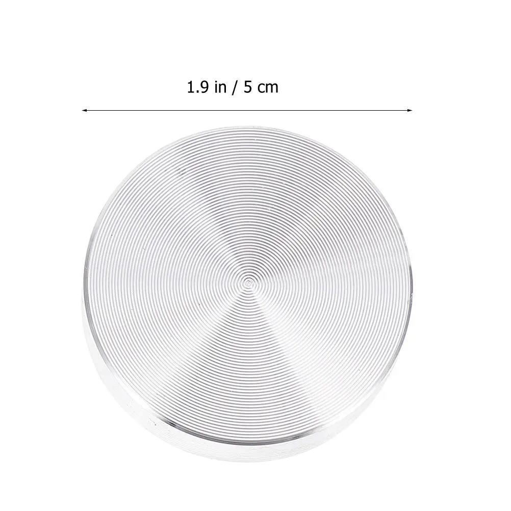 6Pcs Aluminum Alloy Circle Disc Glass Tops Adapter for Desk Coffee Table Dining Table Round Aluminum Discs Rust Free Corrosion