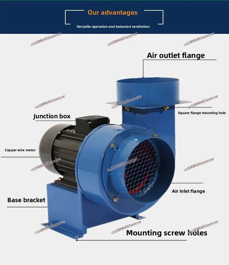 Centrifugal fan Special exhaust fan for kitchen exhaust oil fume Duct fan
