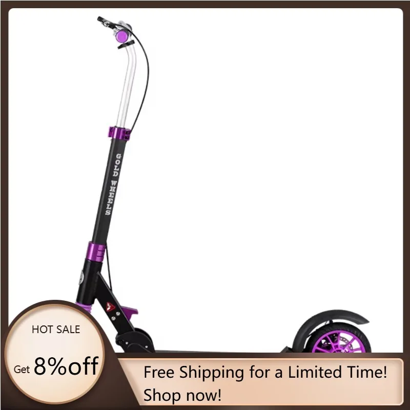 

STLF Full Aluminum Body Kick Scooter Cool Style Scooter Adult Foldable Kick Scooter With Handle Brake