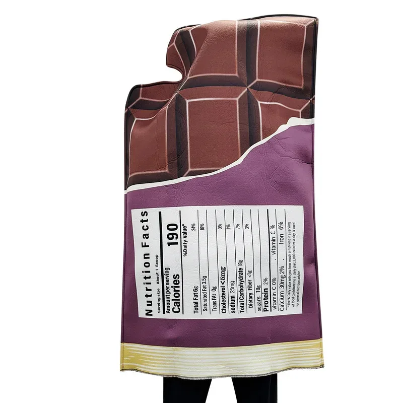 4 Styles Halloween Cosplay Costume Hot Dog Jumpsuits Party 3D Print Chocolate Costume Sausage Portrait Bodysuit for Men Women