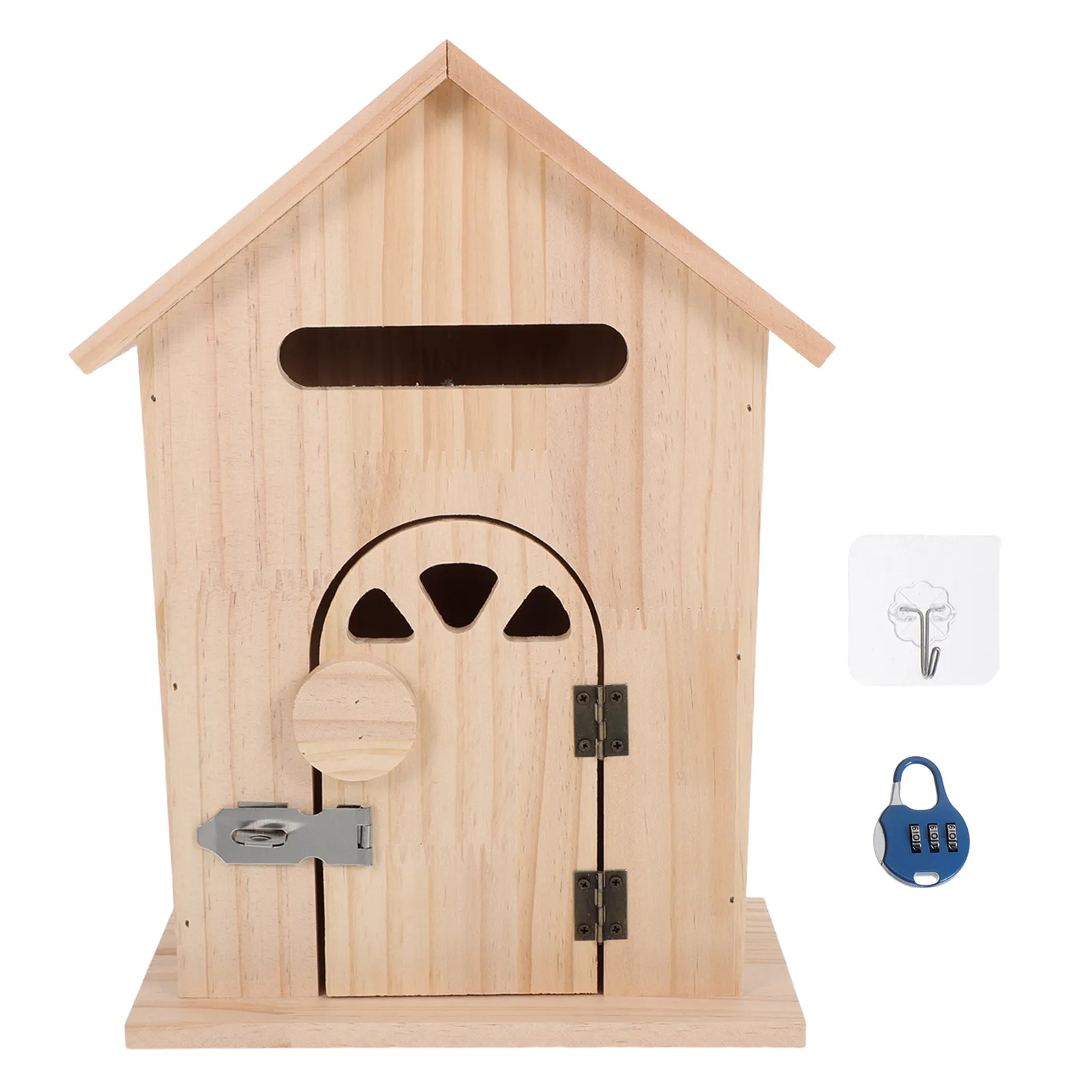 

Настенный почтовый ящик с замком, деревянный, винтажный, в стиле фермерского дома, уличный, для писем и предложений, безопасный почтовый ящик