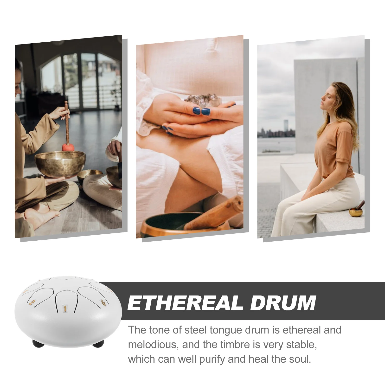 

Steel Tongue Drum Percussion Instrument For Kids Adults Music Learning Stress Relief Portable Hand Drum Musical Gift