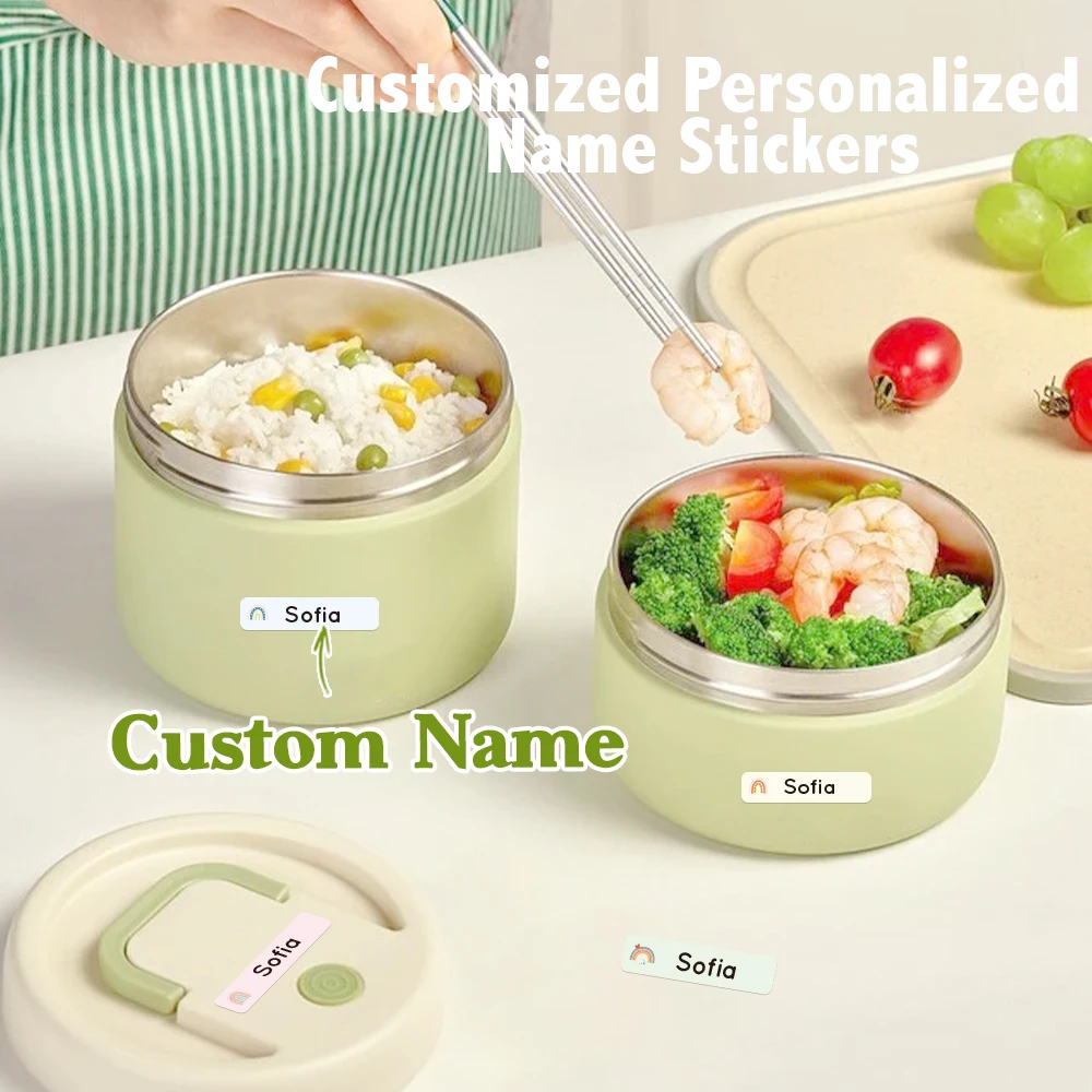 

Custom Name Stickers, Personalized School Supply Labels, Cute Cartoon Icons, Back to School Essentials