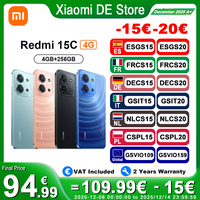 Global Version Xiaomi Redmi 15C NFC Smart Phones 6.9 inch MediaTek 1920 X 1080px Cell phone Dual AI Camera 50MP 6000mAh Battery New
