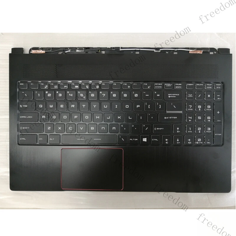 HJY  Suitable for MSI GS63 GS63VR MS-16K1 C shell palm rest with backlit keyboard