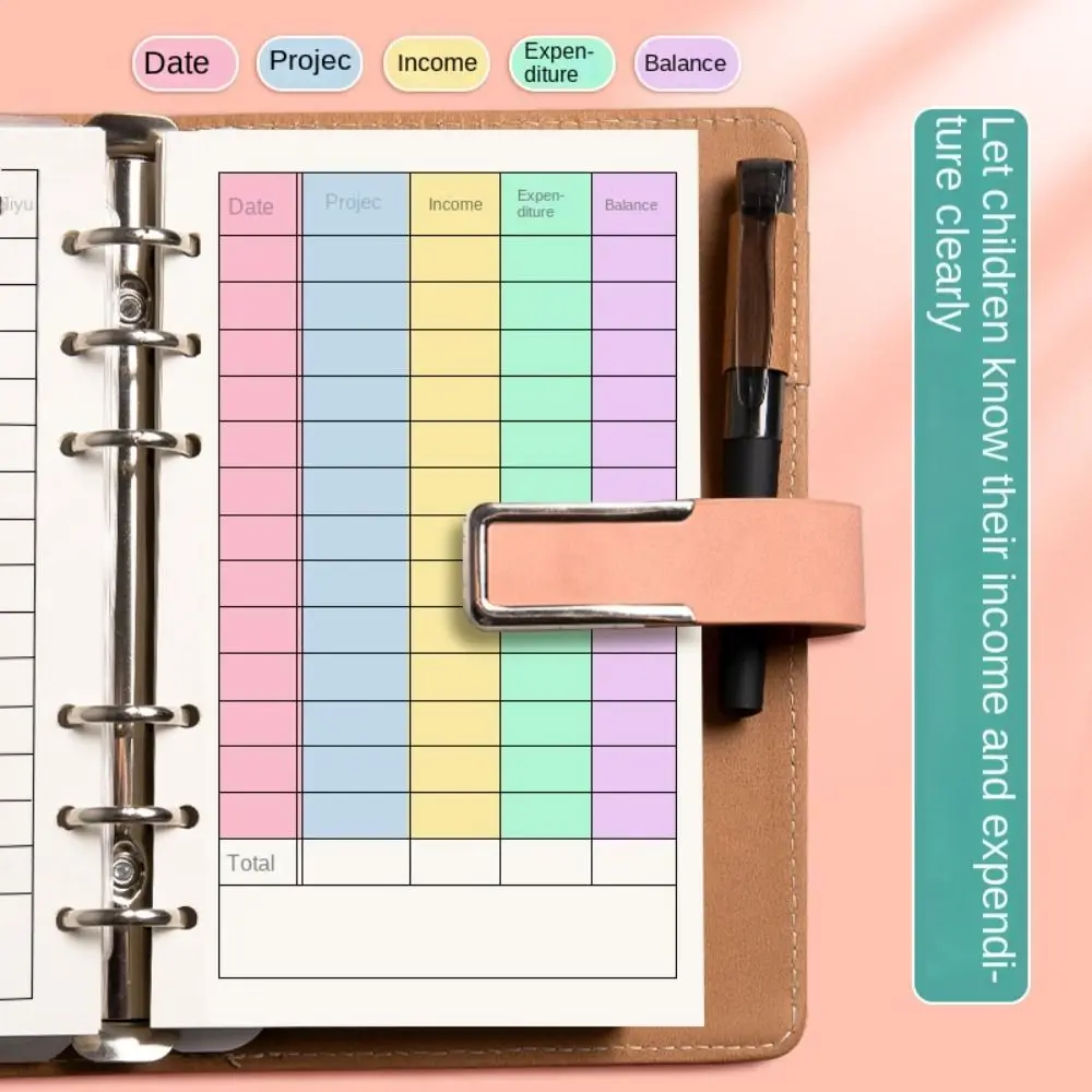 Enveloppes d'argent, classeur d'économie, résistant aux déchirures, étanche, livre de défis d'épargne, Mini classeur de Budget coloré Durable