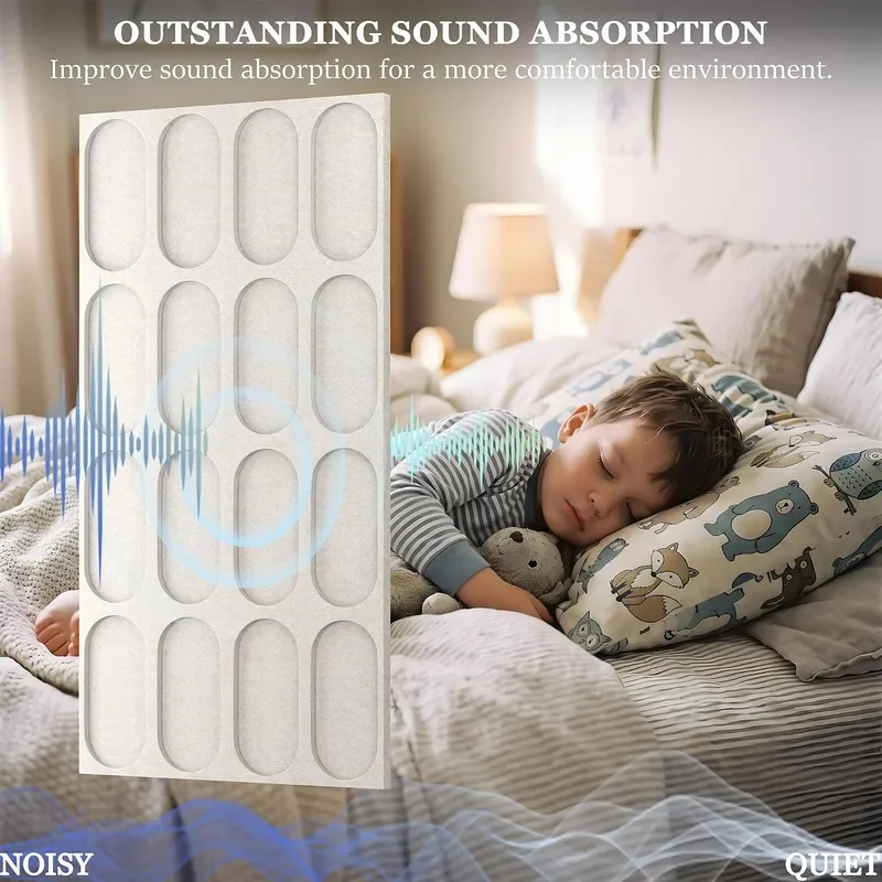 Dual Layer Thickened Acoustic Panels for Living Room Recording Bedroom