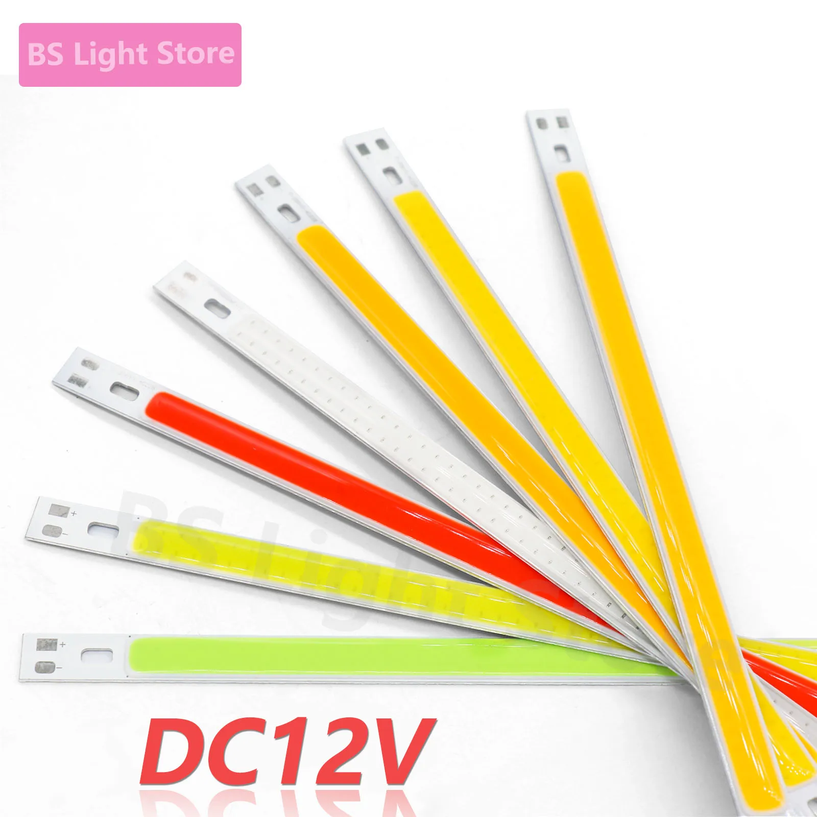 1 Stück 12V LED COB Lichtleiste 12W Blau Grün Rot Warmweiß Kaltweiß Gelb 200mm Chip-Wandleuchte Beleuchtungszubehör