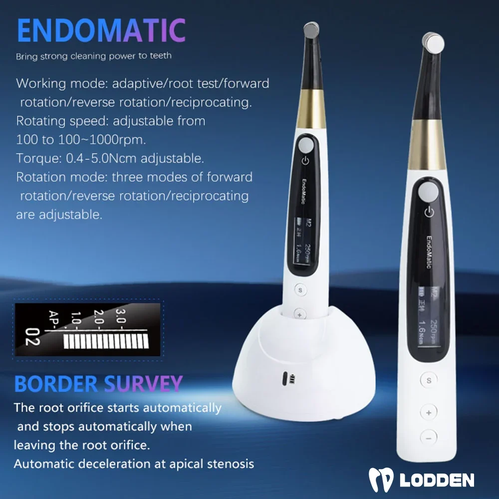 174-e Dental Endo Motor Wireless 9 Programm mit LED Endodontic Instrument Wurzelkanal Apex Locator Rotations motor