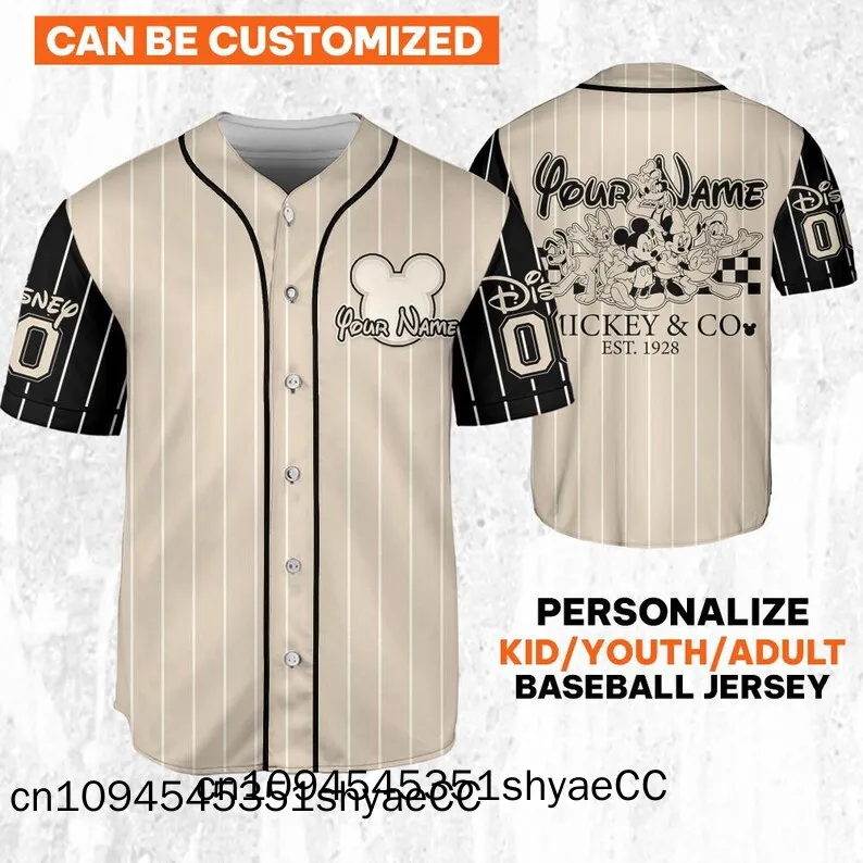 Custom Disney Stitch Baseball Jersey, Personalized Disney Stitch Jersey Shirt, Disney Lilo and Stitch Baseball Jersey Teams