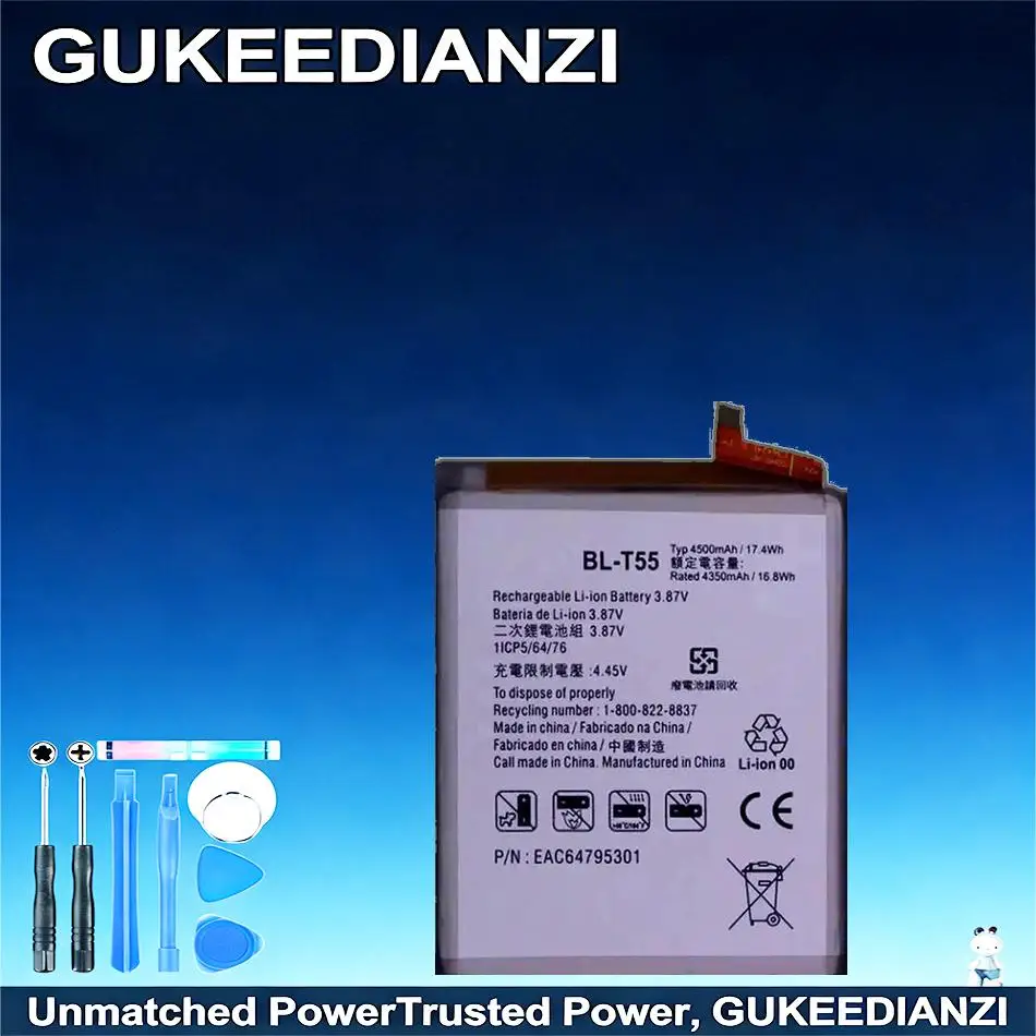 

Высокоэффективный аккумулятор BL-T55 4500 мАч для мобильного телефона LG Velvet 2 Pro