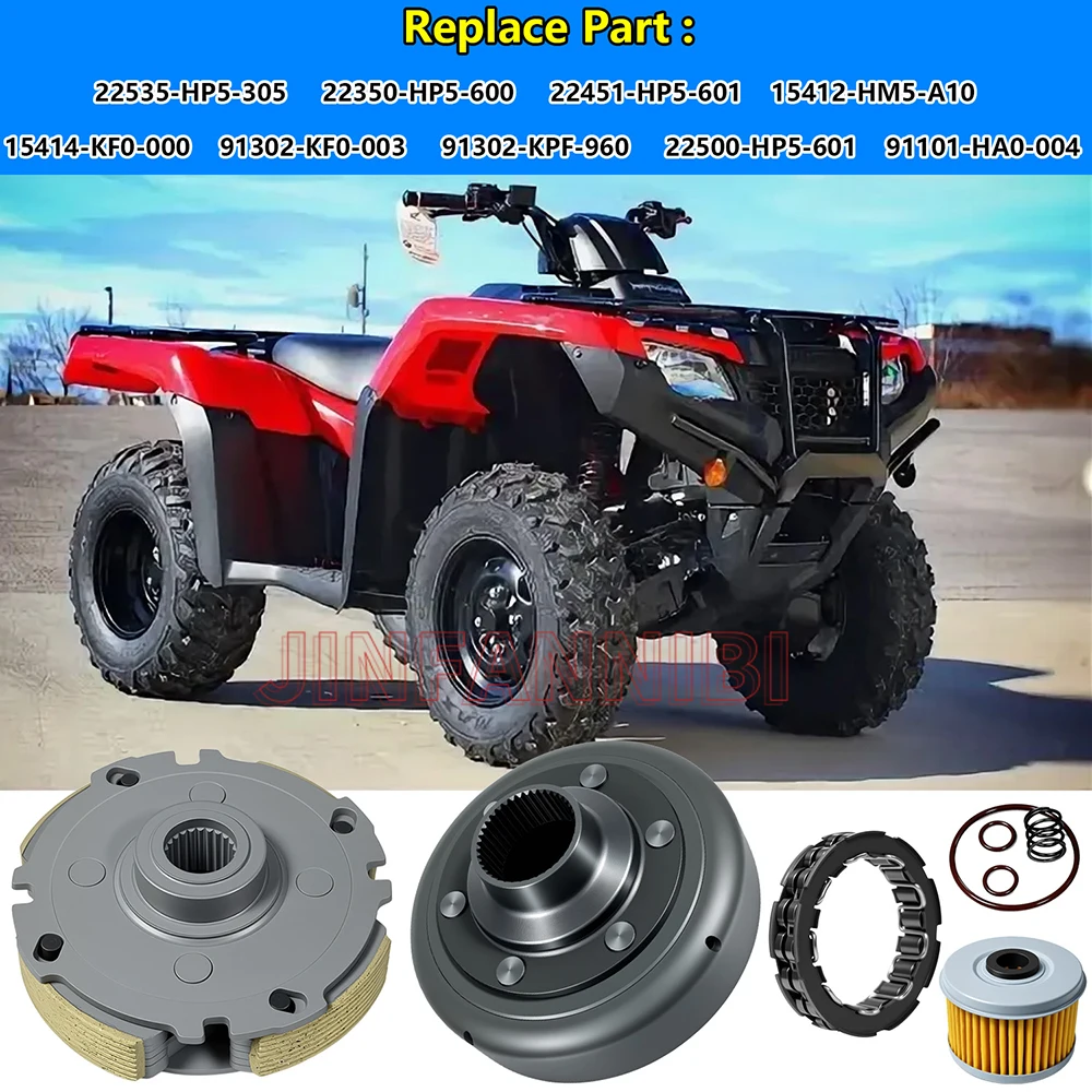 Wet Clutch Centrifugal Carrier & One-Way Bearing For Honda Rancher 420 TRX420FPM