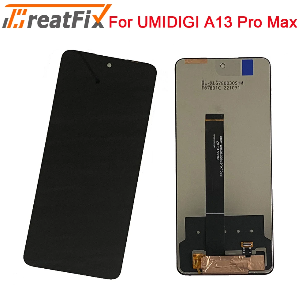 

100% протестированный оригинальный для UMIDIGI A13 PRO MAX 5G LCD дисплей кодирующий преобразователь сенсорного экрана в сборе LCD Touch для A13PROMAX 5G LCD