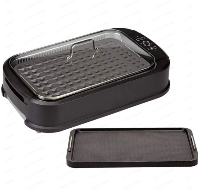 Smokeless Electric Oven Plate Household Roast Shabu Pot Korean Barbecue