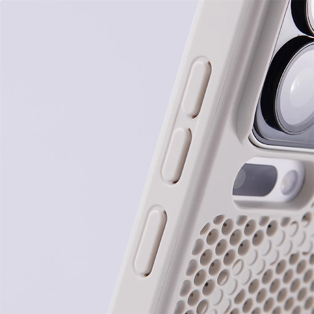 Luksusowe etui z magnetycznym bumperem rozpraszającym ciepło do Xiaomi MI 17 17Pro 17 ProMax, siatkowe, oddychające, odporne na wstrząsy, z uchwytem. — zdjęcie produktu 5