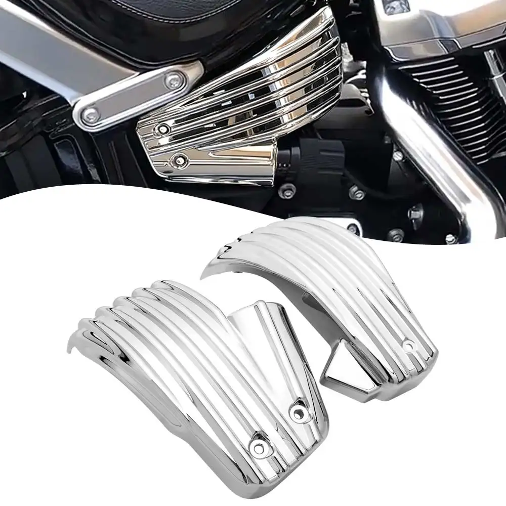 

Motorcycle Battery Side Covers Panels For Harley Softail Fat Boy Heritage Classic Low Rider S/ST Fat Bob Breakout 2018-2024