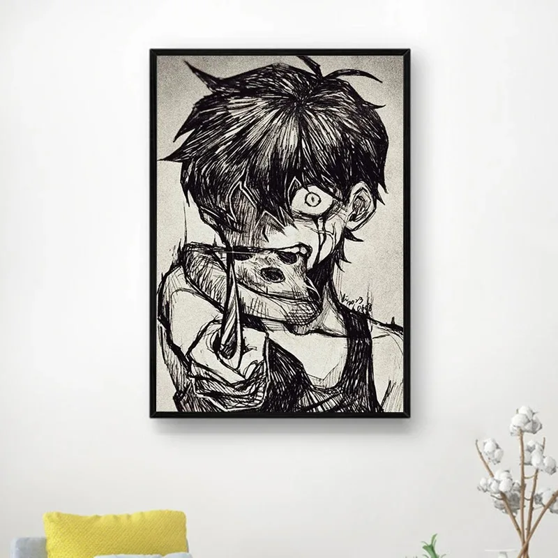 Omori Decoration Home Decorations Paintings for Bed Room Decor Wall Art Canvas Painting Anime Poster Posters Decorative Pictures