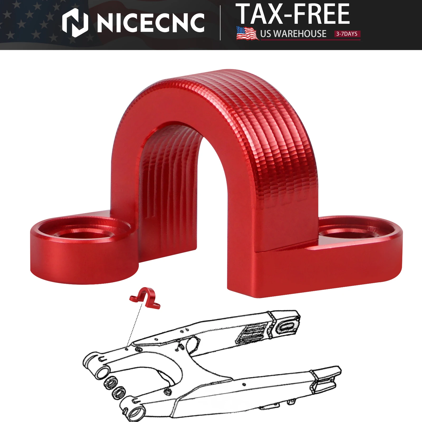 

CNC Motorcycle Rear Brake Hose Line Cable Clamp For Honda CRF250X CRF 250X 2004-2017 CRF250R 2004-2009 CR125 CR250R 1998-2007